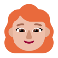 Woman Red Hair Emoji Windows