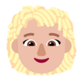 Woman Curly Hair Emoji Windows