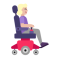 Woman In Motorized Wheelchair Facing Right Emoji Windows