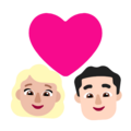 Couple With Heart Woman Man Emoji Windows