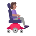 Woman In Motorized Wheelchair Facing Right Emoji Windows