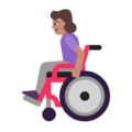 Woman In Manual Wheelchair Emoji Windows