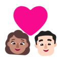 Couple With Heart Woman Man Emoji Windows