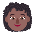 Woman Curly Hair Emoji Windows