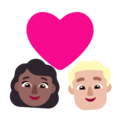Couple With Heart Woman Man Emoji Windows