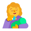 Woman Feeding Baby Emoji Windows