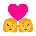 Couple With Heart Woman Woman Emoji Windows