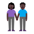 Woman And Man Holding Hands Emoji Windows