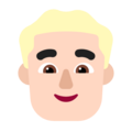 Man Blond Hair Emoji Windows