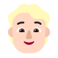 Person Blond Hair Emoji Windows
