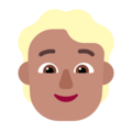 Person Blond Hair Emoji Windows