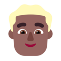 Man Blond Hair Emoji Windows