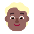 Person Blond Hair Emoji Windows
