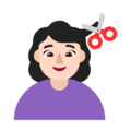 Woman Getting Haircut Emoji Windows