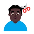 Man Getting Haircut Emoji Windows