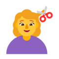 Woman Getting Haircut Emoji Windows