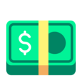 Dollar Banknote Emoji Windows