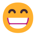 Beaming Face With Smiling Eyes Emoji Windows