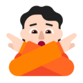 Person Gesturing No Emoji Windows