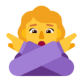 Woman Gesturing No Emoji Windows