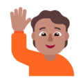 Person Raising Hand Emoji Windows
