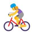 Woman Biking Emoji Windows