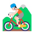 Person Mountain Biking Emoji Windows