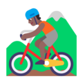 Person Mountain Biking Emoji Windows