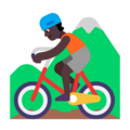 Person Mountain Biking Emoji Windows