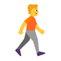 Person Walking Facing Right Emoji Windows
