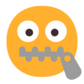 Zipper Mouth Face Emoji Windows