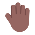 Raised Back Of Hand Emoji Windows