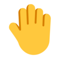 Raised Back Of Hand Emoji Windows