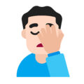 Man Facepalming Emoji Windows
