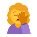 Woman Facepalming Emoji Windows