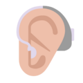 Ear With Hearing Aid Emoji Windows