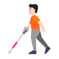 Person With White Cane Emoji Windows