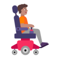 Person In Motorized Wheelchair Facing Right Emoji Windows