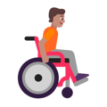 Person In Manual Wheelchair Facing Right Emoji Windows