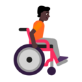 Person In Manual Wheelchair Facing Right Emoji Windows