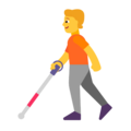 Person With White Cane Emoji Windows