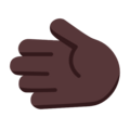 Leftwards Hand Emoji Windows