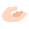Palm Up Hand Emoji Windows