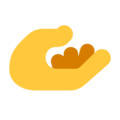 Palm Up Hand Emoji Windows