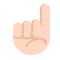 Index Pointing Up Emoji Windows