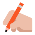 Writing Hand Emoji Windows