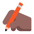Writing Hand Emoji Windows