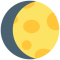 Waxing Gibbous Moon Emoji Mozilla