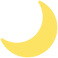 Crescent Moon Emoji Mozilla