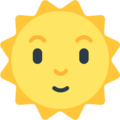 Sun With Face Emoji Mozilla
